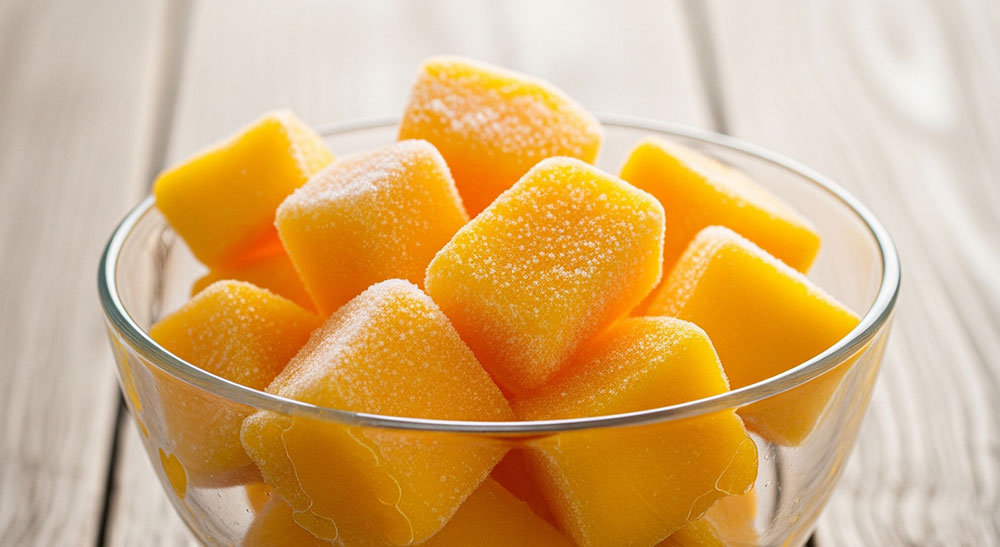 Quality control in fruit processing facilities ensures optimal Brix levels and maturity