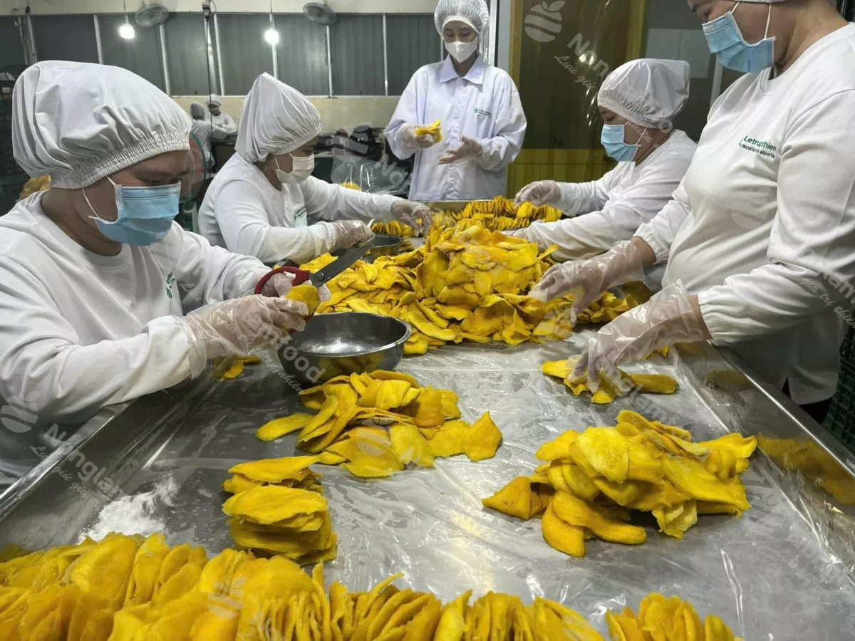 Nonglamfood Soft Dried Mango Sorting