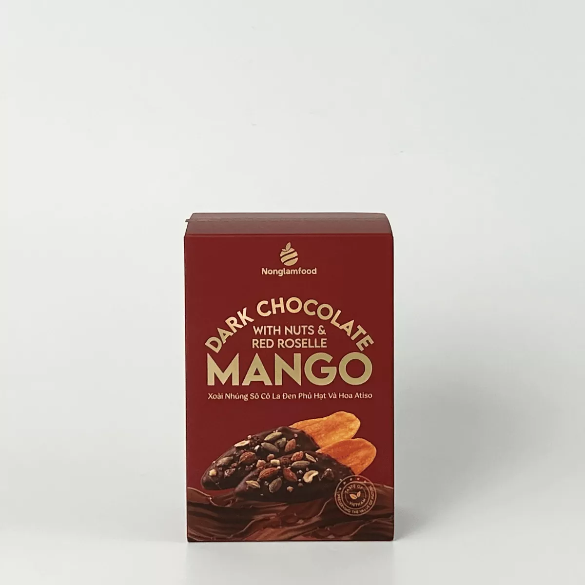 Dark Chocolate Dipped Mango with Nuts & Red Roselle Box